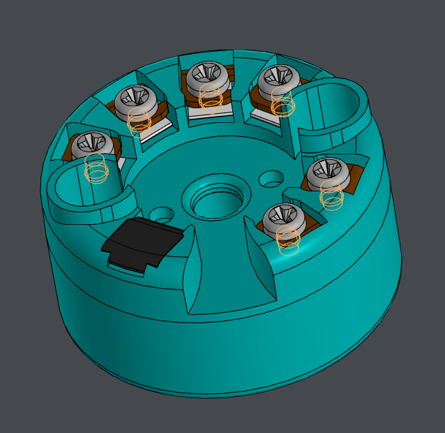 3D модель 3D‑модель корпуса датчика температуры универсальный