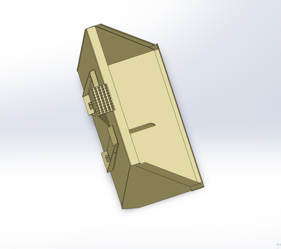 3D модель Ковш бобкэт увеличенный 1 м3