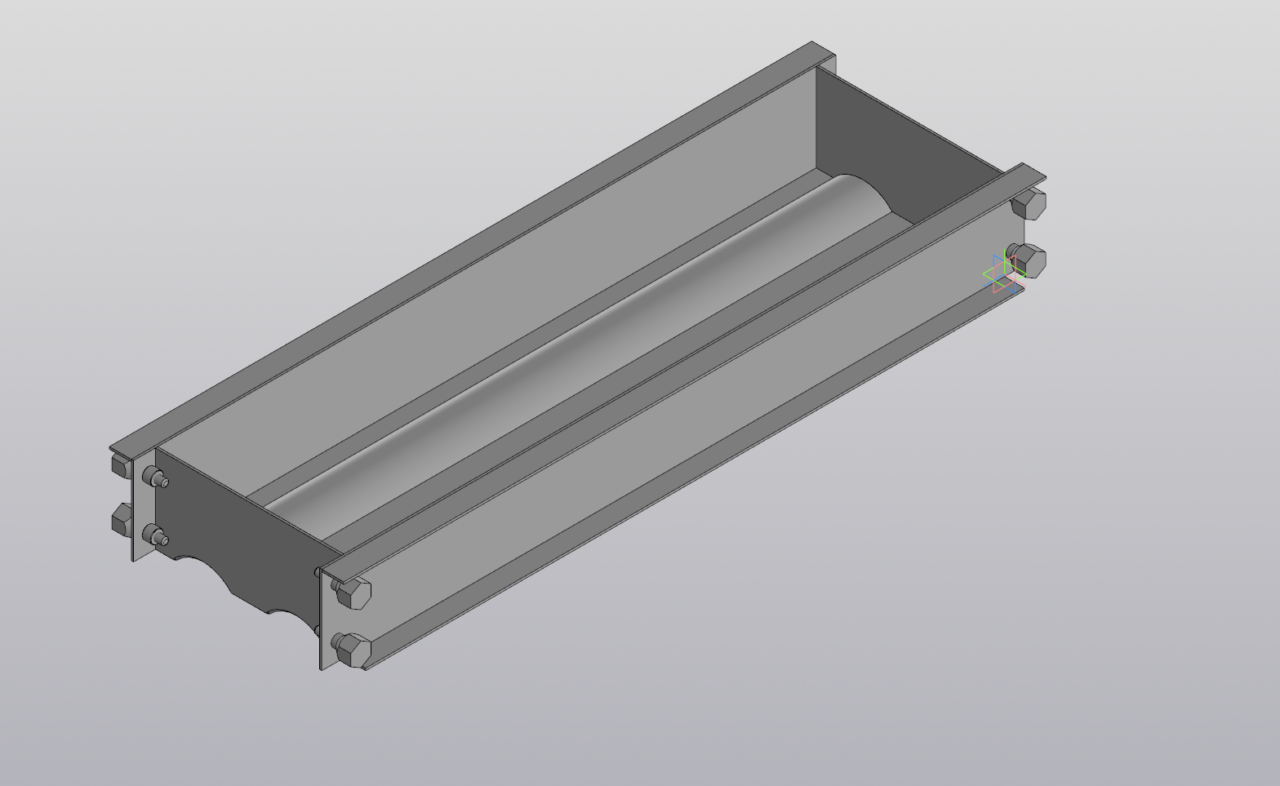 3D модель Форма для бетонирования бордюра