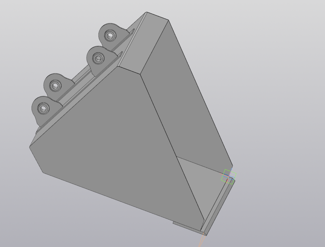 3D модель Ковш для минитрактора ширина 1200