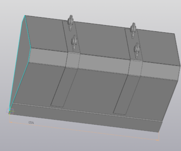 3D модель Ковш для минитрактора ширина 1200