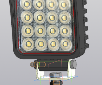 3D модель Светодиодная фара Samrai 1364