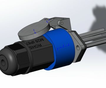 3D модель Разъем зарядного устройства электроскутера Kugoo Note