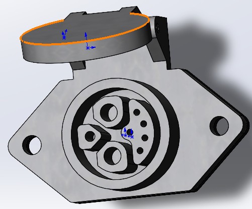 3D модель Разъем зарядного устройства электроскутера Kugoo Note