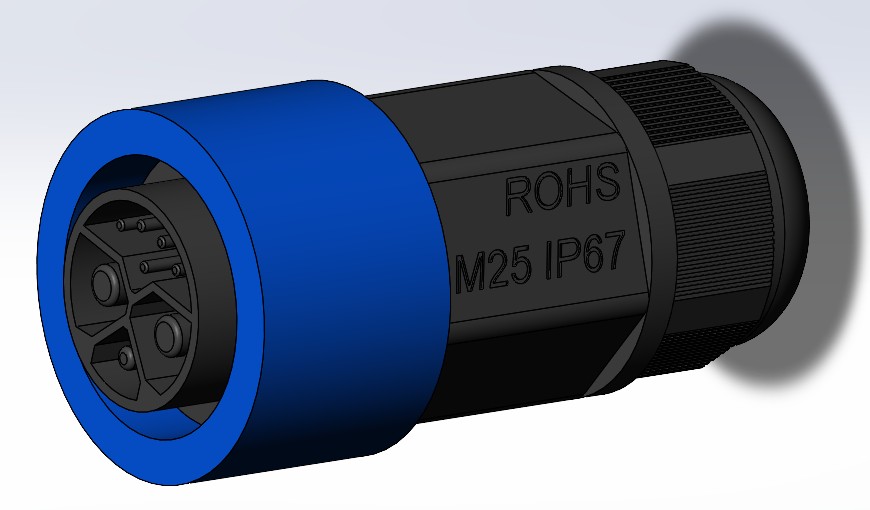 3D модель Разъем зарядного устройства электроскутера Kugoo Note