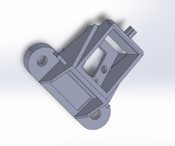 3D модель Крепление фронтальной камеры Рено Аркана