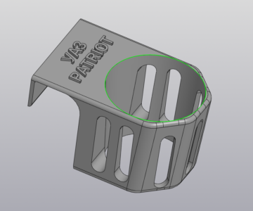 3D модель Подстаканник на дверную карту УАЗ Патриот