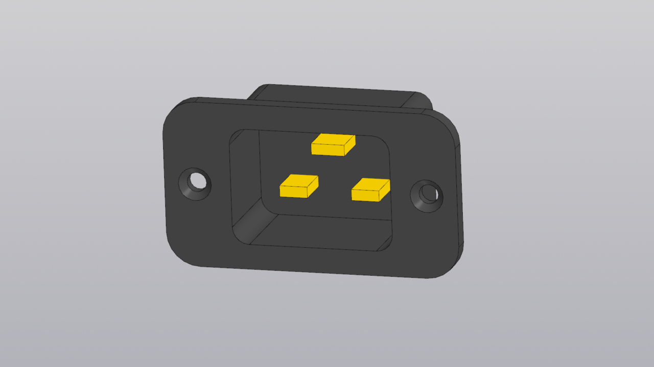 3D модель Разъем C20