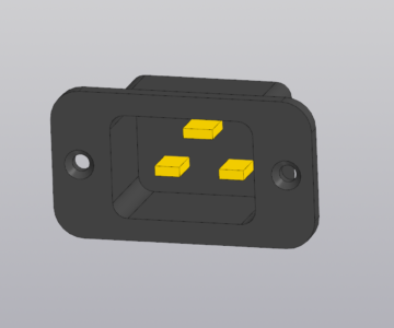 3D модель Разъем C20
