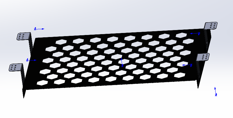 3D модель Выдвижная полка под клавиатуру