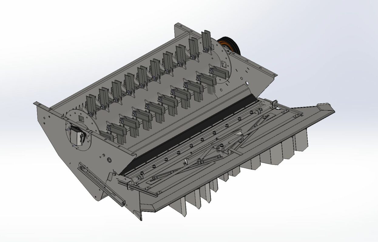 Чертеж Соломоизмельчитель КЗК-10-0290000А КЗС-1218 с барабаном и дефлектором ПАЛЕССЕ GS12
