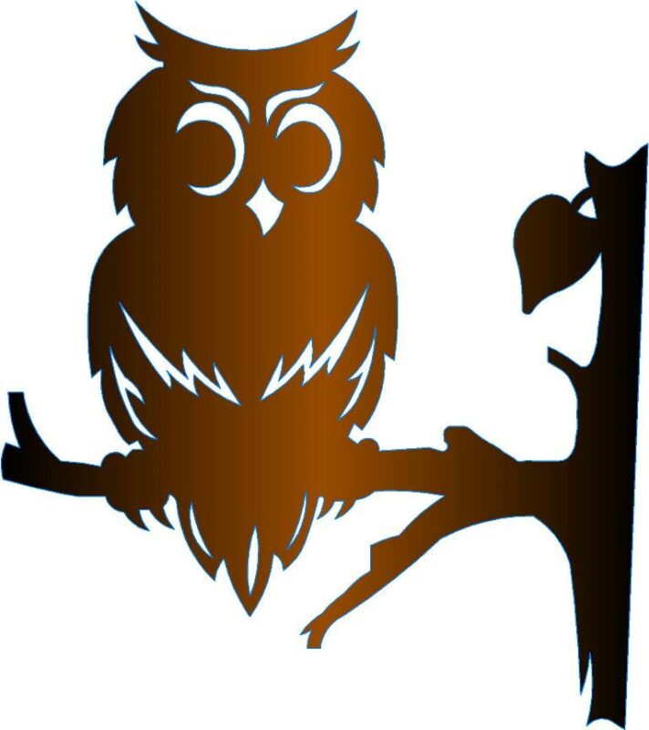 Чертеж Контур "Сова на ветке"