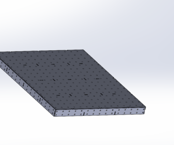 3D модель Столешница сварочного стола 108х1450х1700