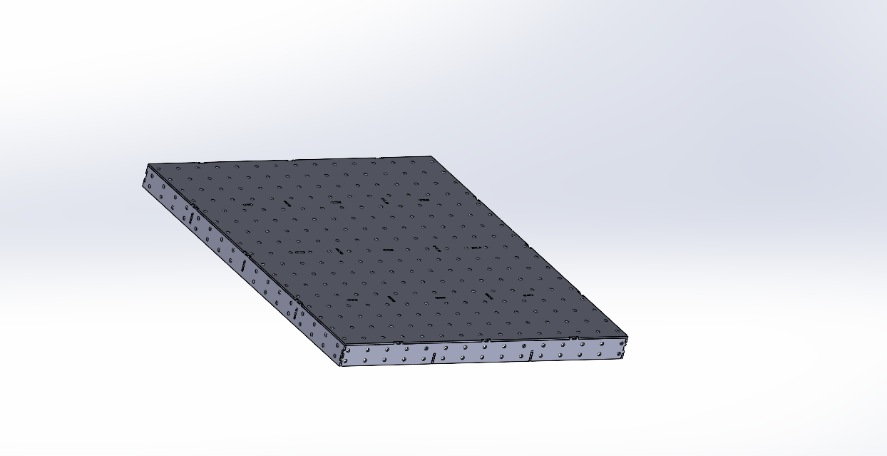 3D модель Столешница сварочного стола 108х1450х1700