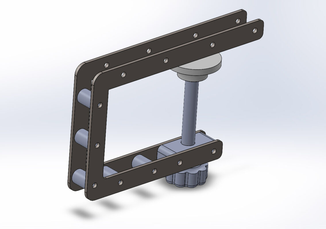 3D модель Струбцина для профиля 20х20