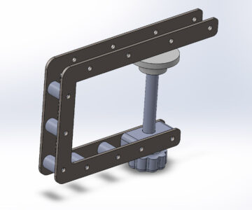 3D модель Струбцина для профиля 20х20