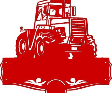 Чертеж Адресная табличка Трактор