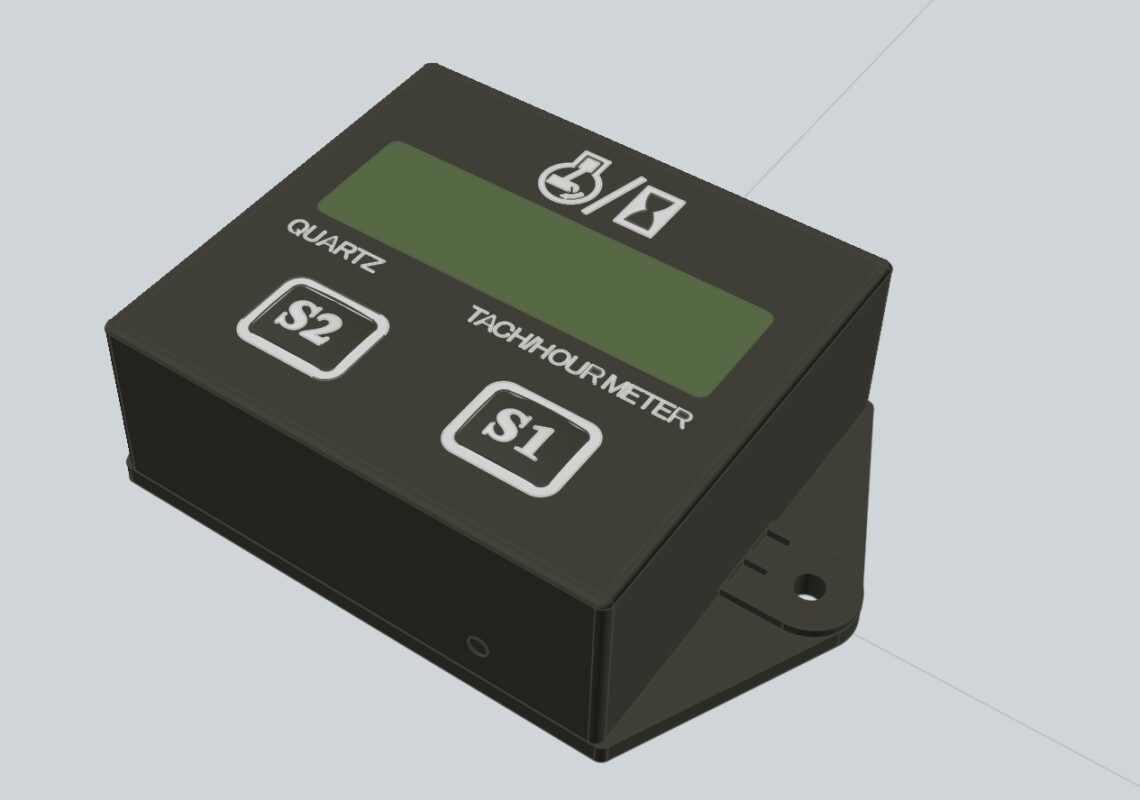 3D модель Тахометр ( счетчик моточасов) ТС-011