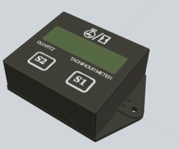 3D модель Тахометр ( счетчик моточасов) ТС-011