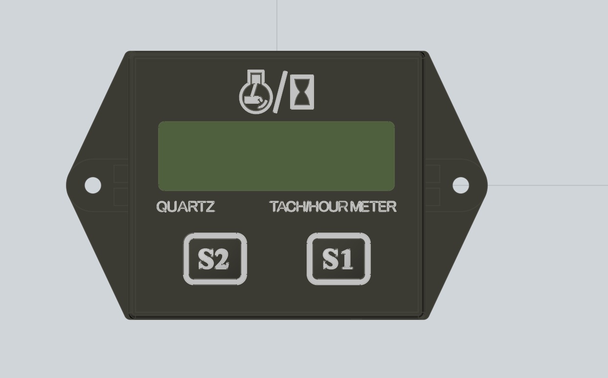 3D модель Тахометр ( счетчик моточасов) ТС-011