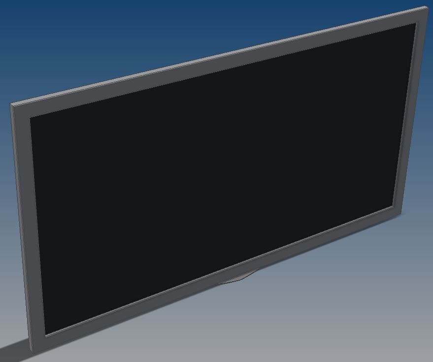 3D модель Телевизор Philips 50PUS740660 2021 HDR