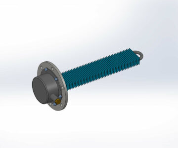 3D модель Блок ТЭН масляный взрывозащищенный ТЭНБВ-5Z-220