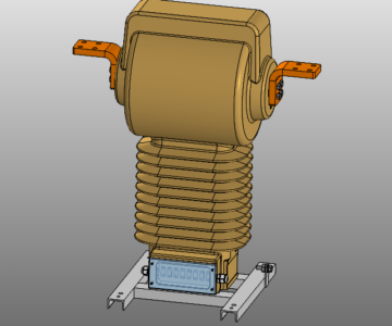 3D модель Опорный измерительный трансформатор тока ТОЛ-НТЗ-35-IV-21 (3000А) УХЛ1
