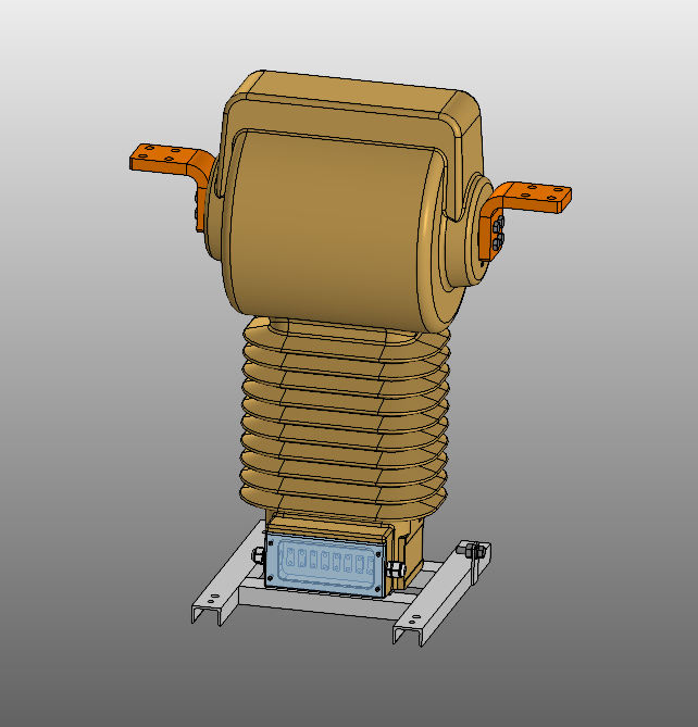 3D модель Опорный измерительный трансформатор тока ТОЛ-НТЗ-35-IV-21 (3000А) УХЛ1