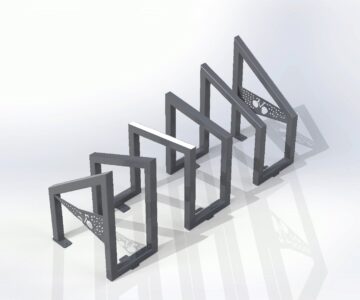 3D модель Велопарковка 1650х540х780 мм