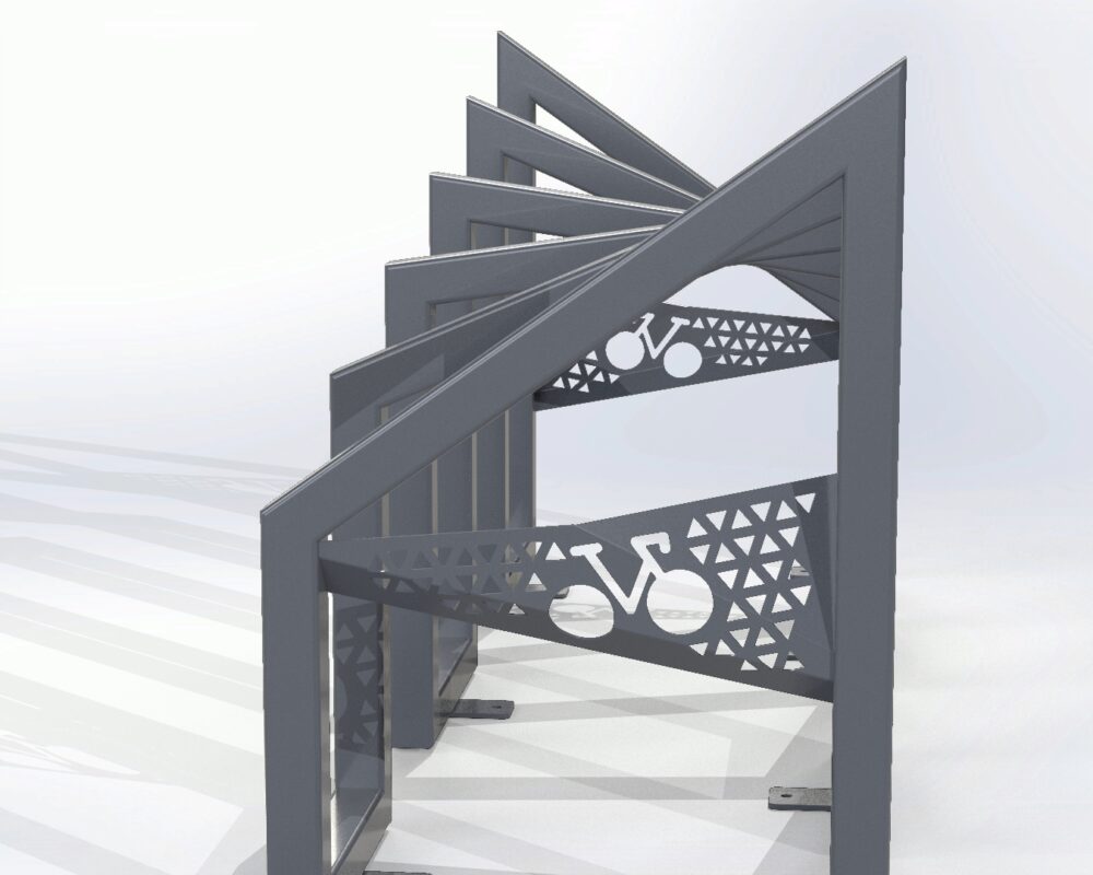 3D модель Велопарковка 1650х540х780 мм