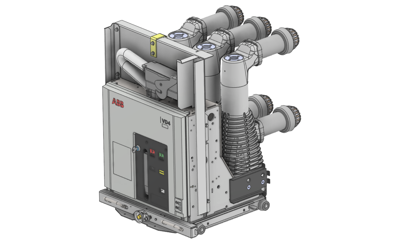 3D модель Вакуумный автоматический выключатель ABB VD4 Evo