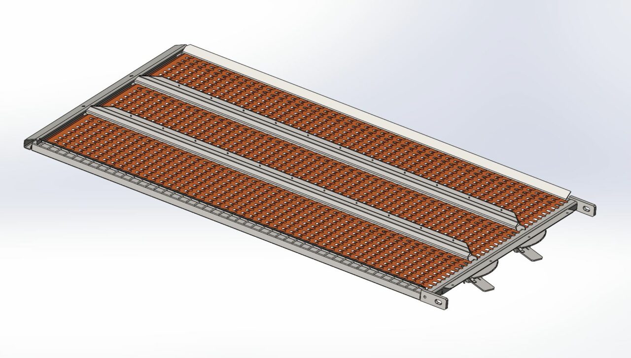 Чертеж Решето верхнее зерновое CASE NEW HOLLAND (87109830)