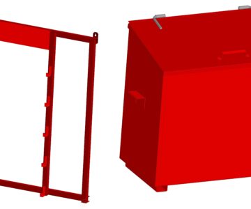 3D модель Пожарный ящик и щит