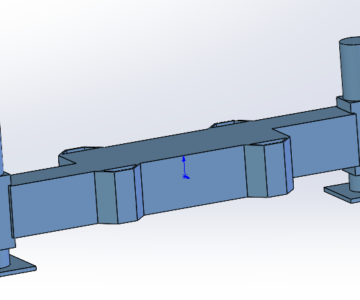 Чертеж Задние аутригеры кран-манипулятор КМУ SK-V816