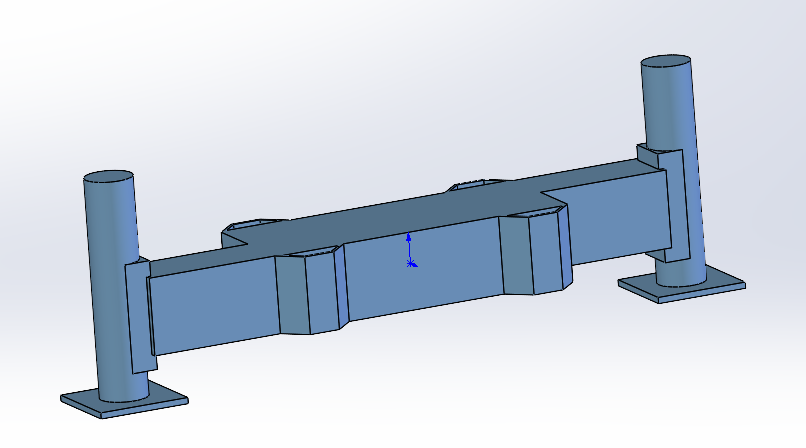 Чертеж Задние аутригеры кран-манипулятор КМУ SK-V816