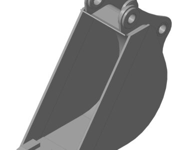 3D модель Ковш колесный экскаватор Hitachi ZX210W-5A (5AC) объемом 0,5 м³