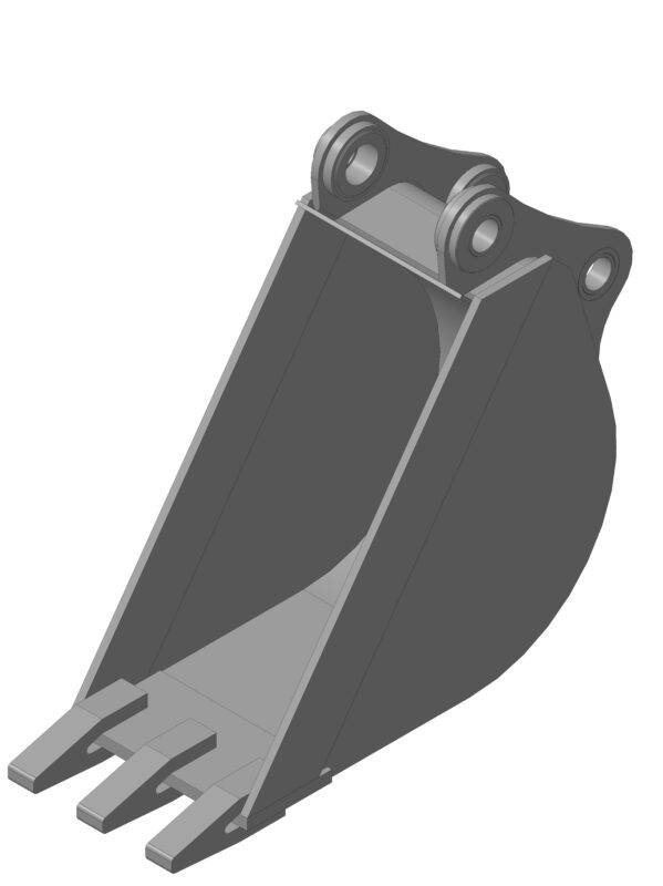 3D модель Ковш колесный экскаватор Hitachi ZX210W-5A (5AC) объемом 0,5 м³