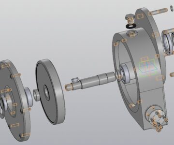 3D модель Разработка технологического процесса сборки редуктора одноступенчатого с передаточным числом 3,85