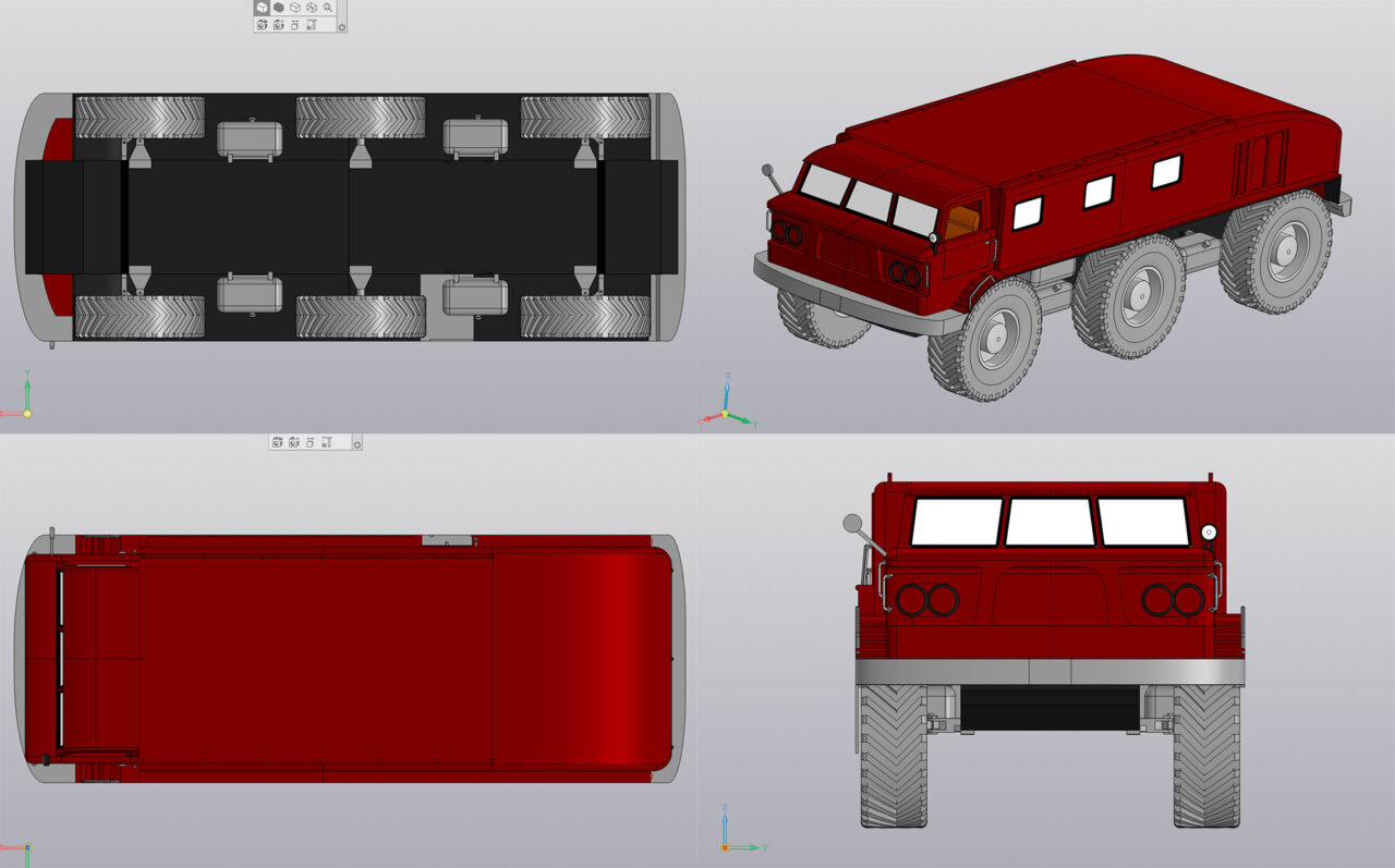 3D модель 3d модель ЗиЛ Э167 1:23