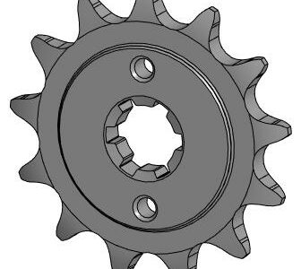 3D модель Звездочки приводные для мотоцикла Racer RC250CK-A Triumph