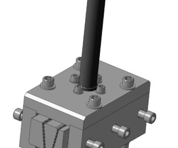 3D модель Зажим для испытания на прочность гибких материалов