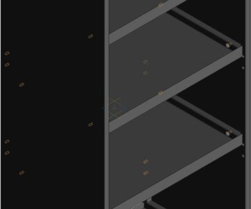 3D модель Торговый стеллаж 420х594,4х1400