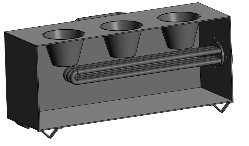 3D модель Модель печки для выпекания цветочных горшочков