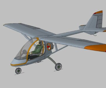 3D модель Самолет одноместый класса Ultralight