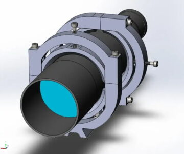 3D модель Крепёжные кольца с юстировкой XY для гида SVBONY SV106