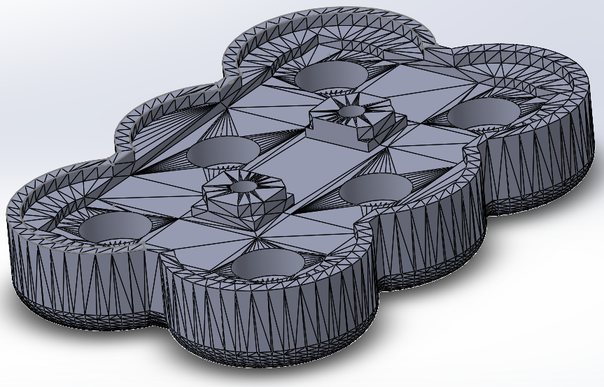 3D модель Корпус литий-титанат (1 секция)