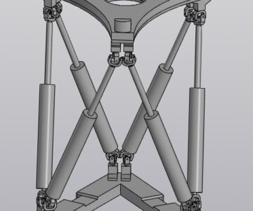 3D модель Подвижная платформа Гексапода