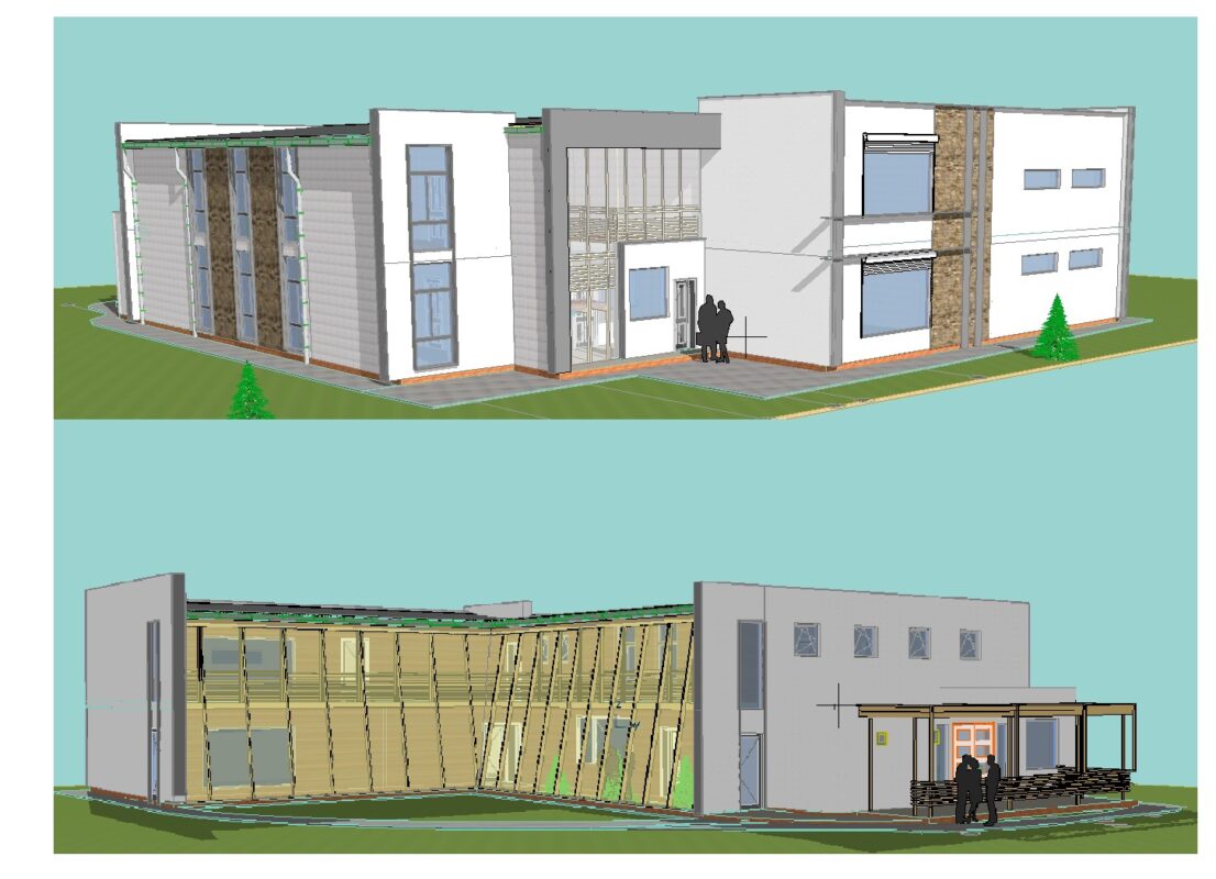 3D модель 3D модель здания медицинского центра