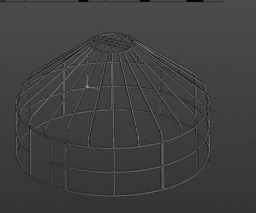 3D модель Юрта диаметр 5,5 метра