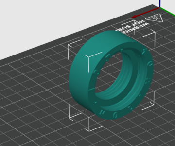 3D модель Двухсторонний переходник для помпы на бутылку 5 и 10 литров